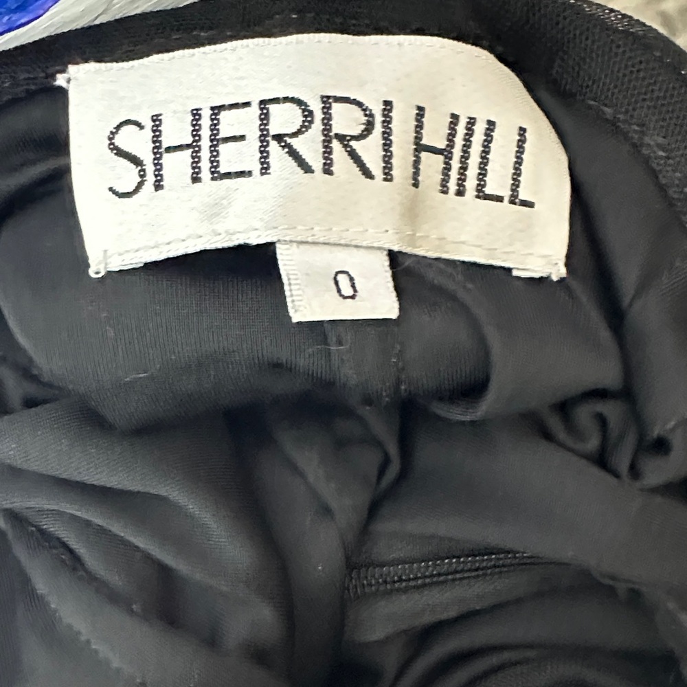 Sherri Hill 55155 Black One Shoulder Mirror Sequin Cocktail After Prom Dress 0 - Picture 5 of 10
